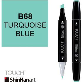 Shinhan Art Touch Twin B68 Turquoise Blue Çift Uçlu Markör Kalem
