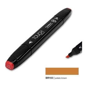 Shinhan Art Touch Twin BR103 Potato Brown Çift Uçlu Markör Kalem