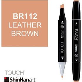 Shinhan Art Touch Twin BR112 Leather Brown Çift Uçlu Markör Kalem
