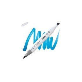 Shinhan Art Touch Twin Brush B261 Primary Cyan Çift Taraflı Markör Kalem