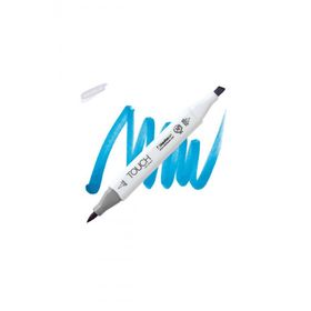 Shinhan Art Touch Twin Brush B261 Primary Cyan Çift Taraflı Markör Kalem