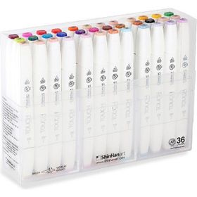 Shinhan Art Touch Twin Brush Çift Taraflı 36'lı Markör Kalem Seti
