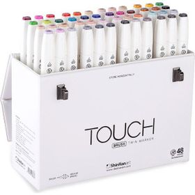 Shinhan Art Touch Twin Brush Çift Taraflı 48'li Markör Kalem Seti