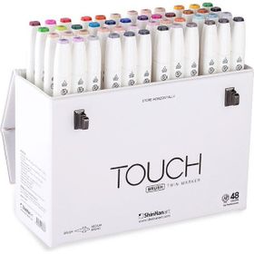 Shinhan Art Touch Twin Brush Çift Taraflı 48'li Markör Kalem Seti