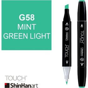 Shinhan Art Touch Twin Brush G58 Mint Green Light Çift Taraflı Markör Kalem