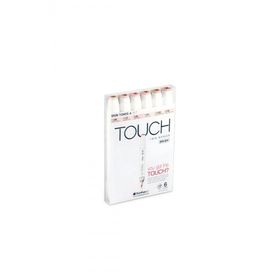 Shinhan Art Touch Twin Brush Ten Renkleri A Çift Taraflı 6'lı Markör Kalem Seti