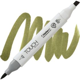 Shinhan Art Touch Twin Brush Y225 Olive Green Dark Çift Taraflı Markör Kalem