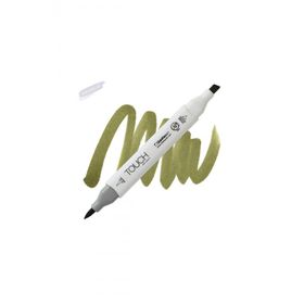 Shinhan Art Touch Twin Brush Y225 Olive Green Dark Çift Taraflı Markör Kalem