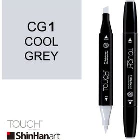 Shinhan Art Touch Twin CG1 Cool Grey Çift Uçlu Markör Kalem
