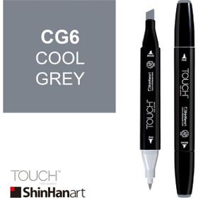 Shinhan Art Touch Twin CG6 Cool Grey Çift Uçlu Markör Kalem