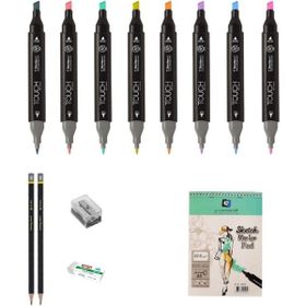 Shinhan Art Touch Twin Çizim Seti 1 Çift Uçlu Markör Kalem
