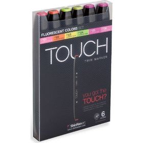 Shinhan Art Touch Twin Florasan Renkler Çift Uçlu 6'lı Markör Kalem Seti