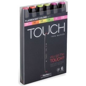 Shinhan Art Touch Twin Florasan Renkler Çift Uçlu 6'lı Markör Kalem Seti