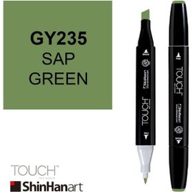Shinhan Art Touch Twin GY235 Sap Green Çift Uçlu Markör Kalem