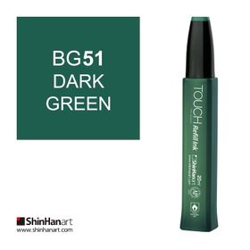 Shinhan Art Touch Twin Marker Refill Ink BG51 Dark Green 20 ml Kalem Dolum Mürekkebi