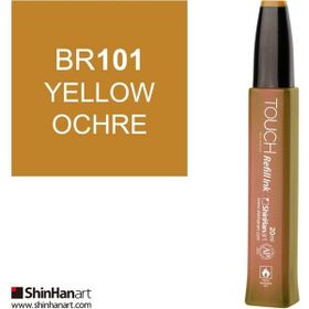 Shinhan Art Touch Twin Marker Refill Ink BR101 Yellow Ochre 20 ml Kalem Dolum Mürekkebi