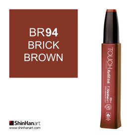 Shinhan Art Touch Twin Marker Refill Ink BR94 Brick Brown 20 ml Kalem Dolum Mürekkebi