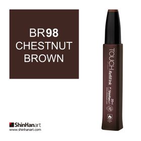 Shinhan Art Touch Twin Marker Refill Ink BR98 Chestnut Brown 20 ml Kalem Dolum Mürekkebi