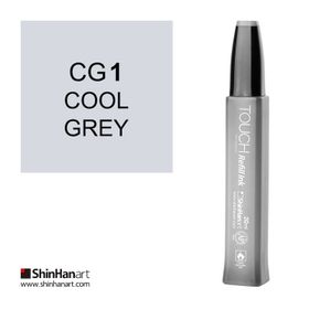 Shinhan Art Touch Twin Marker Refill Ink CG1 Cool Grey 20 ml Kalem Dolum Mürekkebi