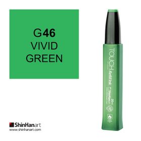 Shinhan Art Touch Twin Marker Refill Ink G46 Vivid Green 20 ml Kalem Dolum Mürekkebi