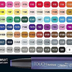 Shinhan Art Touch Twin Marker Refill Ink RP87 Azalea Purple 20 ml Kalem Dolum Mürekkebi