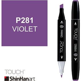 Shinhan Art Touch Twin P281 Violet Çift Uçlu Markör Kalem