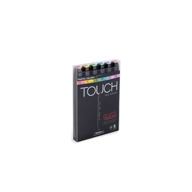 Shinhan Art Touch Twin Pastel Renkleri Çift Uçlu 6'lı Markör Kalem Seti