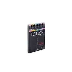 Shinhan Art Touch Twin Pastel Renkleri Çift Uçlu 6'lı Markör Kalem Seti