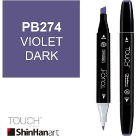 Shinhan Art Touch Twin PB274 Violet Dark Çift Uçlu Markör Kalem