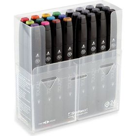 Shinhan Art Touch Twin Renkli Çift Uçlu 24'lü Markör Kalem Seti