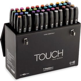 Shinhan Art Touch Twin Renkli Çift Uçlu 48'li Markör Kalem Seti