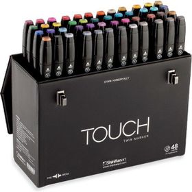 Shinhan Art Touch Twin Renkli Çift Uçlu 48'li Markör Kalem Seti