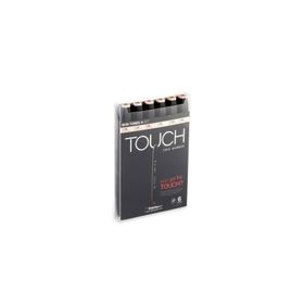 Shinhan Art Touch Twin Ten Renkleri A Çift Uçlu 6'lı Markör Kalem Seti