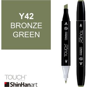 Shinhan Art Touch Twin Y42 Bronze Green Çift Uçlu Markör Kalem