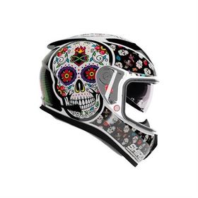 Shiro SH-605 SV Skull Candy Full Face Iridium Vizör Motosiklet Kaskı