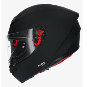 Shiro SH-870 Fighter Solid Full Face Siyah Iridium Vizör Motosiklet Kaskı