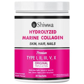 Shiwwa Hydrolyzed Marine Collagen Tip 1-2-3-5-10 Elma Aromalı 30 Saşe
