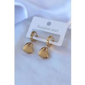 Shoecide 316L Çelik Gold Renk Kalp Model Kadın Küpe