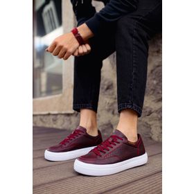 Shoecide CH015 CBT First Edition Bordo Renk Erkek Günlük Ayakkabı