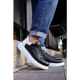 Shoecide CH256 CBT Estrella Beyaz - Siyah Renk Erkek Günlük Ayakkabı
