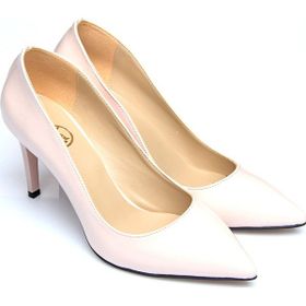 Shoes Time 18Y 11905 Pudra Kadın Topuklu Ayakkabı