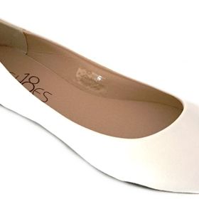 Shoes8teen 8600 Beyaz Pu Kadın Babet