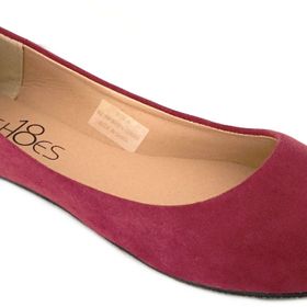 Shoes8teen 8600 Bordo Mikro Kadın Babet