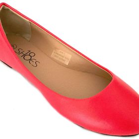 Shoes8teen 8600 Kırmızı Pu Kadın Babet