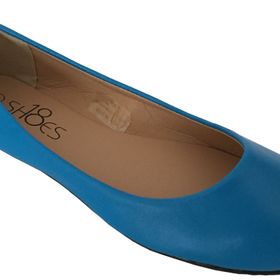 Shoes8teen 8600 Mavi Pu Kadın Babet
