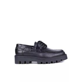 Shoetyle 115-K512 Siyah Hakiki Deri Croco Desen Bağcıklı Erkek Günlük Ayakkabı