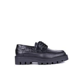 Shoetyle 115-K512 Siyah Hakiki Deri Croco Desen Bağcıklı Erkek Günlük Ayakkabı