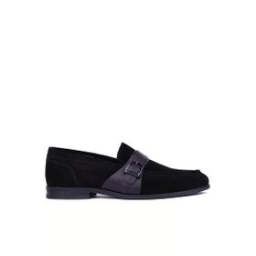 Shoetyle 115-K580 Siyah Hakiki Süet Deri Erkek Klasik Ayakkabı