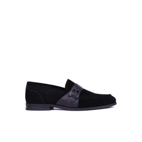 Shoetyle 115-K580 Siyah Hakiki Süet Deri Erkek Klasik Ayakkabı