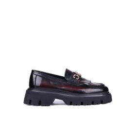 Shoetyle 115-K594 Bordo Hakiki Açma Deri Püsküllü Erkek Günlük Ayakkabı